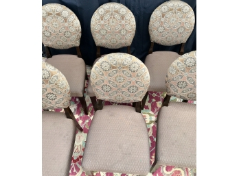Set Of 6 Fabulous Pier One Upholstered Chairs