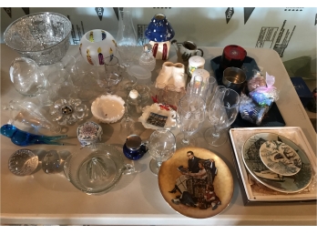 Large Lot Of Glass & Ceramic Items