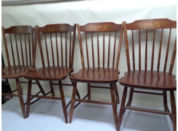 Set Of Four Hitchcock Dining Room Chairs