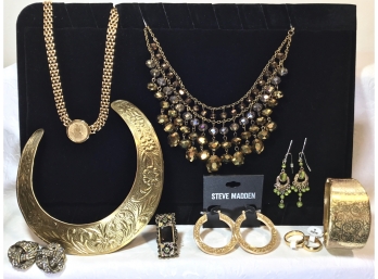 Gold,Beaded & Rhinestone Fashion Jewelry