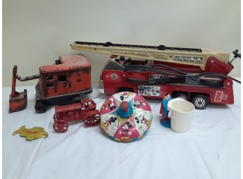 Kids Toys - Tractor, Tonka, Tin Metal Toys