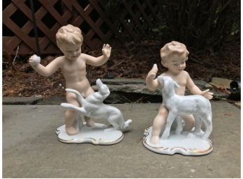 Wallendorf Porcelain Figurines - Two Figurines