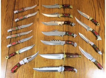 Large Collection Stainless Steel Knives