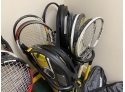 Huge Collection Of Tennis Rackets, Cases And Stands