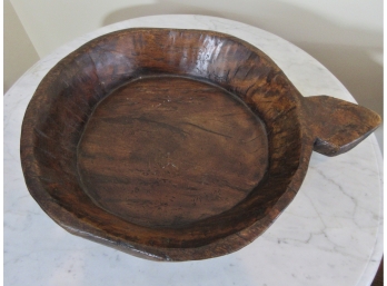 Primitive Carved Wood Bowl