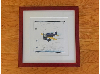 Framed Pencil Signed And Numbered Watercolor And Pencil