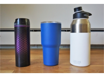 Group Of Three Water Bottles