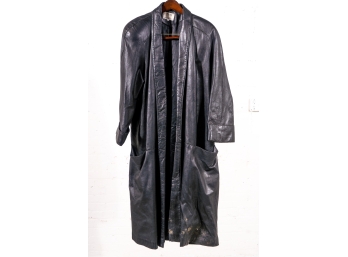 Maxima For Saks Fifth Avenue Vintage Leather Trench Coat
