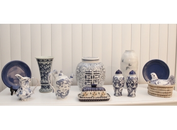 Chinese Ginger Jar, Salt & Pepper Shakers, Butter Dish, Vases And More