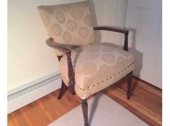 Antique Upholstered Accent Chair