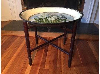 Tray Top Table On Folding Stand