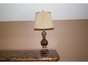 Table Lamp With Pleated Shade