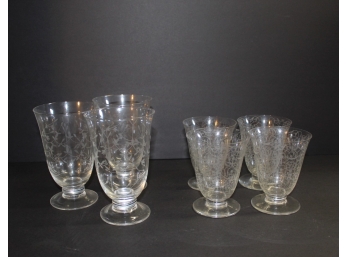 Baccarat Etched Glasses