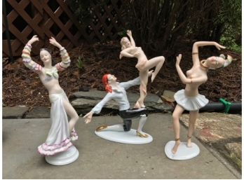 Wallendorf Porcelain Figurines - Three Dancers