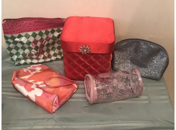 Four Makeup Bags And A Nordstrom Box