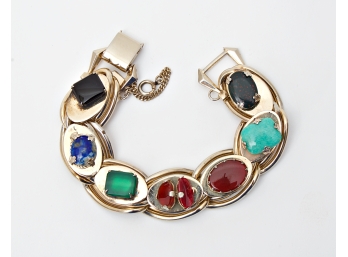 Vintage Kafin New York Colorful Stone Bracelet