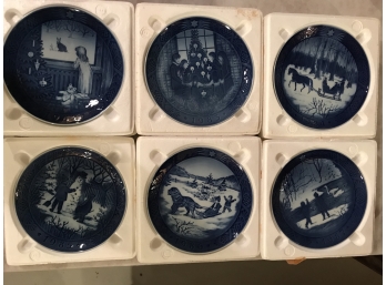 6 Royal Copenhagen Yearly Plates