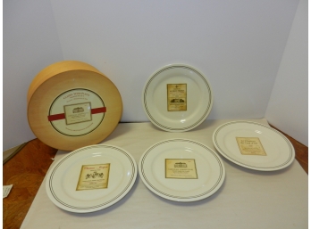 4 Restoration Hardware Classic Wine Plates Boxed Set