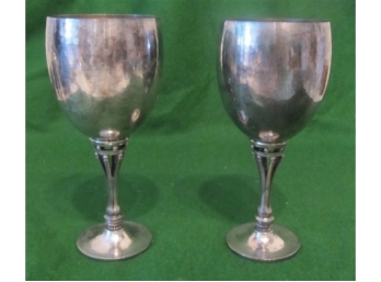Pair Of George Jensen Goblets - Approx 10.85 Troy Oz