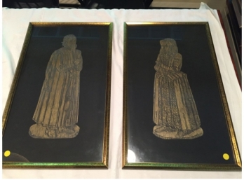 Pair Of Rubbings From A British Cathedral