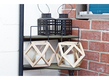 Two Pair Patio Candle Holders