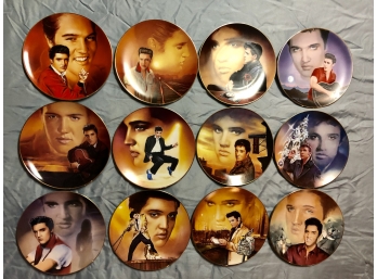 12-piece Limited Edition Elvis Presley Plate Set 'Hit Parade Collection'