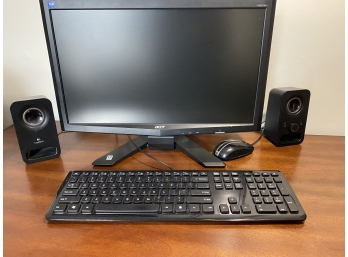ACER PC With Logitech Speakers