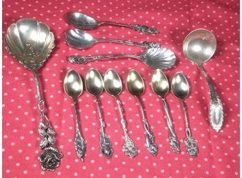 Beautiful Vintage / Antique - Sterling Silver / 800 Silver 'Spoon Lot'