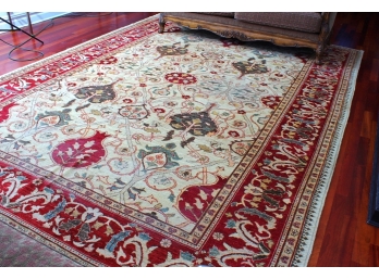 Fine Room Size Wool Oriental Carpet, Retail $8000