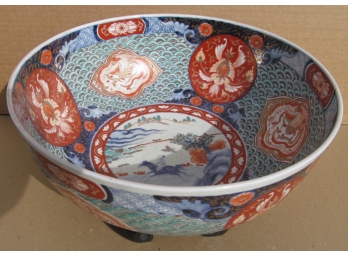 Beautiful 13.5 ' Antique Asian Bowl On Stand