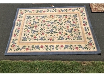 Decorative Blue Tufted Oriental Carpet
