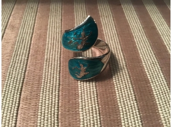 Sterling Silver Siam Ring