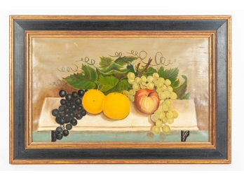 Early Fruit Display Still Life On Canvas