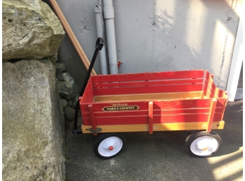 Vintage Radio Flyer 'town And Country' Wood Wagon