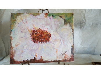 White Floral Painting - Davila Est 2010?