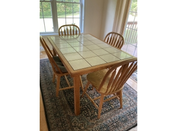 Tile Top Table And Four Chairs