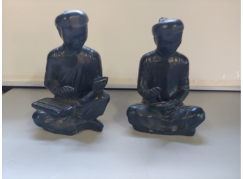 Pair Of Ceramic Asian Figurines