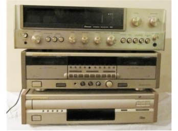 Marantz CD Player And Cassette Player & Sansui Receiver