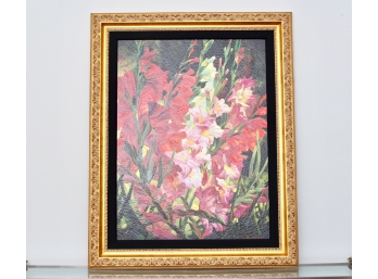 Wentworth Gallery Decorative Floral Still Life Titled 'Gladiolas'