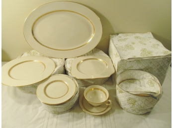 Vintage 41 Pc Lenox Imperial China Set Service For 8 With 16' Platter