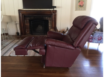 La-Z-Boy Brown/Red Leather Recliner Chair