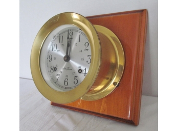 Vintage Brass Seth Thomas Porthole Clock