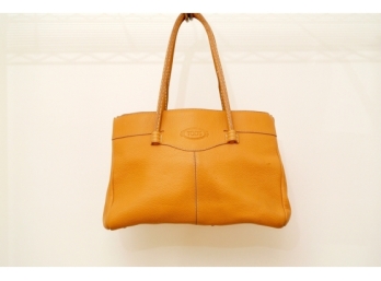 AUTHENTIC! J.P. Tods Tan Pebble Leather Handbag Bag