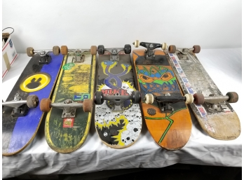 Lot Of Old Skateboards