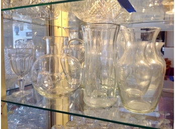 Glass Vases, Pitcher And More