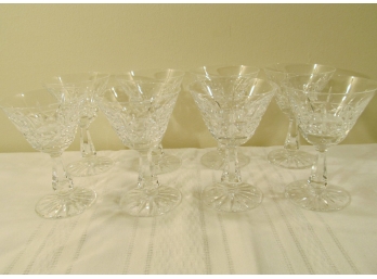 Eight Vintage Waterford Kylemore Cocktail Glasses