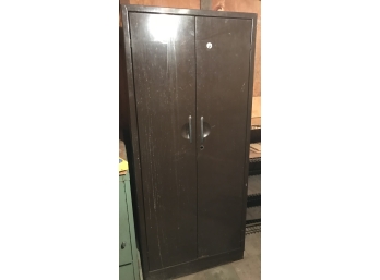 Brown Metal Two Door Cabinet