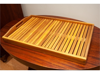Wood Slat Tray