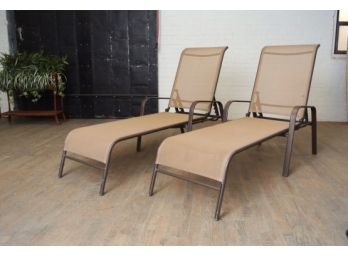Pair Matching Narrow Chaise Lounges - Retail $195