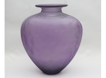 Stunning Heart Shaped Purple Vase - Made In Spain